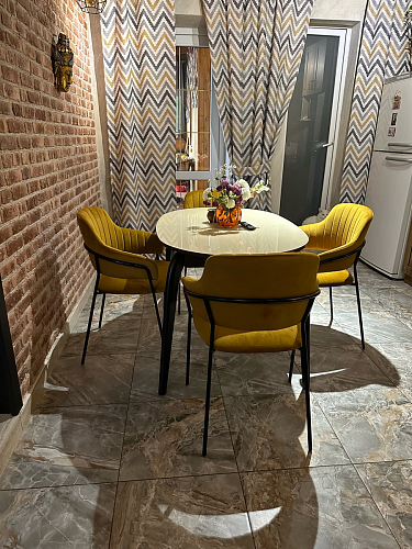 Стул на металлокаркасе Инклес дымчатый / черный глянец фото покупателя 26