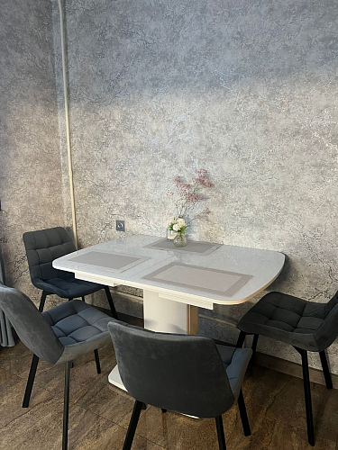 Стул на металлокаркасе Челси бежевый / черный фото покупателя 221