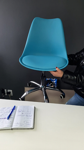 Компьютерное кресло Kolin gray / chrome фото покупателя 8