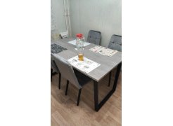 Стол Лота Лофт 140 25 мм юта / белый матовый фото покупателя 391