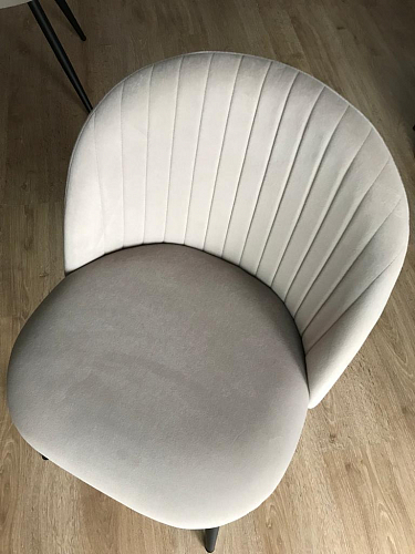 Стул на металлокаркасе Gabi 1 light blue / black / gold фото покупателя 667