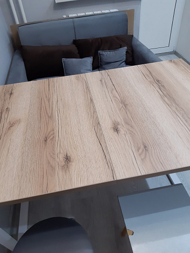 Деревянный стол Лота Лофт 140х80 дуб крафт табачный / черный матовый фото покупателя 865