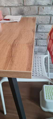 Деревянный стол Колон Лофт 120(160) х 75 черный матовый / бетон фото покупателя 40