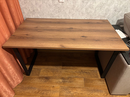 Стол раскладной Лота Лофт 120 25 мм юта / черный матовый фото покупателя 750