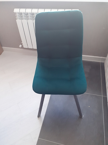 Стул на металлокаркасе Чилли синий / белый фото покупателя 1167