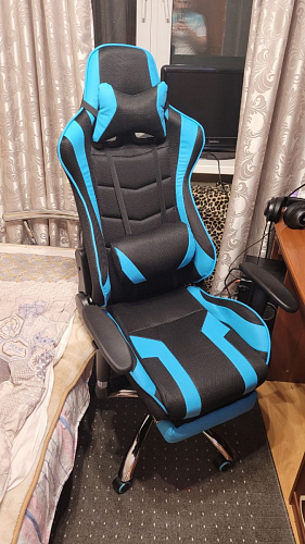 Компьютерное кресло Kano 1 light blue / black фото покупателя 90