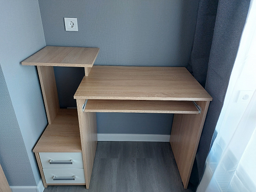 Компьютерный стол Джаз-24 левый венге фото покупателя 54