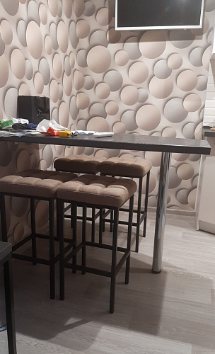 Барный стул Лофт катания минт / белый матовый фото покупателя 252