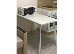 Стол Тринити Лофт 120 32 мм бетон / черный матовый фото покупателя 192