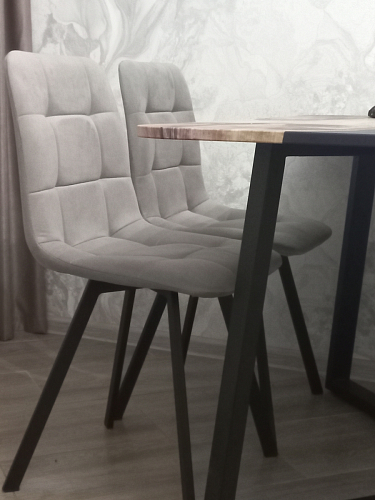 Стул на металлокаркасе Чилли черный / зеленый фото покупателя 909