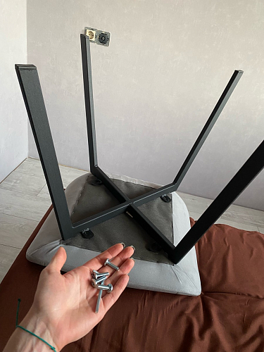 Стул на металлокаркасе Челси К бирюзовый / черный фото покупателя 192