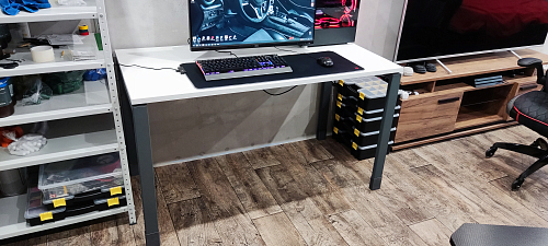 Компьютерный стол SG.209 белый / антрацит фото покупателя 9