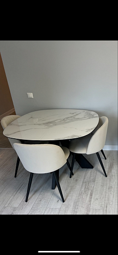 Стул на металлокаркасе Gabi 1 light purple / black фото покупателя 681