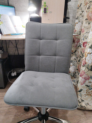 Компьютерное кресло One/Ван флок молочный 4 фото покупателя 98