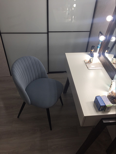 Стул на металлокаркасе Gabi 1 light purple / black / gold фото покупателя 326