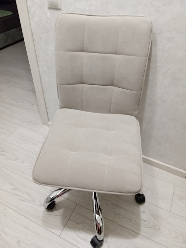 Компьютерное кресло One/Ван флок молочный 4 фото покупателя 17