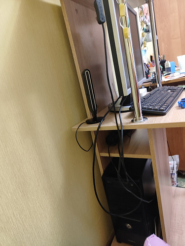 Компьютерный стол КСТ-12 белый  - Уцененный экземпляр фото покупателя 9