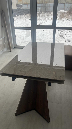 Керамический стол Ливи 140(200)х80х78 carla larkin / дуб монтана фото покупателя 20