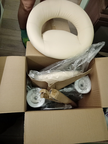 Барный стул Oazis gray fabric / chrome фото покупателя 6