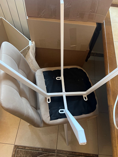 Стул на металлокаркасе Чилли черный / зеленый фото покупателя 1377