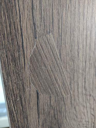 Письменный стол Битти Лофт 116х60х75 дуб вотан / белый матовый фото покупателя 58