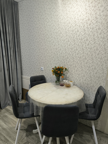 Стул на металлокаркасе Чилли темно-серый / черный каркас фото покупателя 384