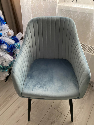 Стул на металлокаркасе Slam dark beige фото покупателя 35