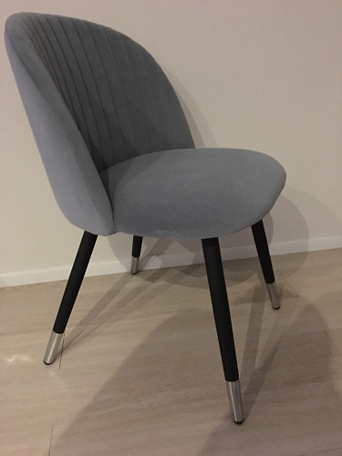 Стул на металлокаркасе Gabi 1 light blue / black / gold фото покупателя 991