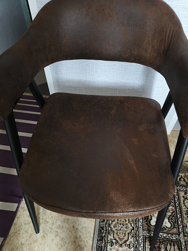 Стул на металлокаркасе Twin brown / black фото покупателя 16