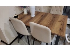 Стол Лота Лофт 140 25 мм черный матовый / бетон фото покупателя 313