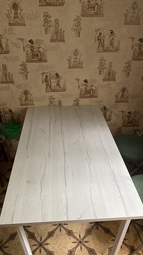 Стол Лота Лофт 140 25 мм черный матовый / бетон фото покупателя 385