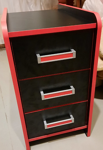 Тумба Ханна черная / красная - Уцененный экземпляр фото покупателя 7