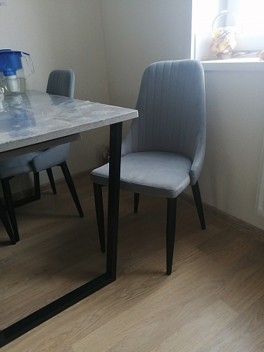 Стул на металлокаркасе Kora black / gray фото покупателя 419