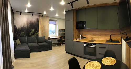 Письменный стол Леон Лофт черный матовый / дуб вотан фото покупателя 196