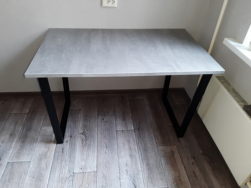 Стол Лота Лофт 120 32 мм бетон / черный матовый фото покупателя 76