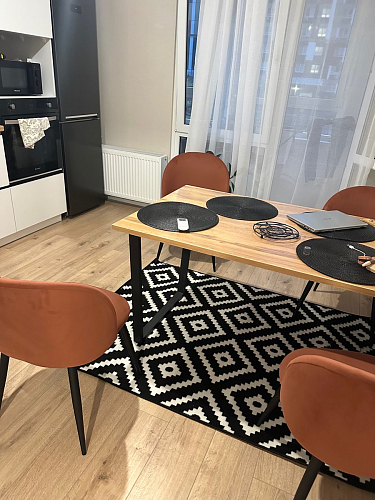 Стол раскладной Лота Лофт 120 25 мм юта / черный матовый фото покупателя 507