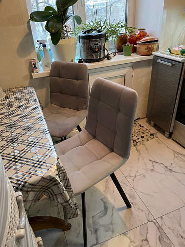 Стул на металлокаркасе Чилли бирюзовый / черный фото покупателя 1316