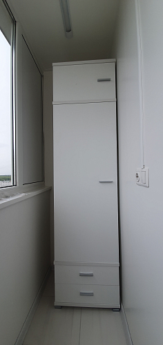 Шкаф КС-15 ШБЕ шамони-ч / белый фото покупателя 1