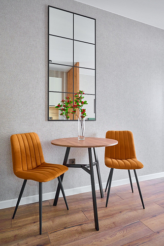 Стул на металлокаркасе Дани П бежевый / черный фото покупателя 20