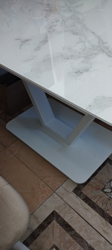 Стол на тумбе Бугун белый / золото фото покупателя 9