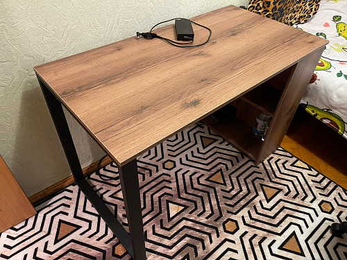 Письменный стол Битти Лофт 116х60х75 креатель / черный матовый фото покупателя 187