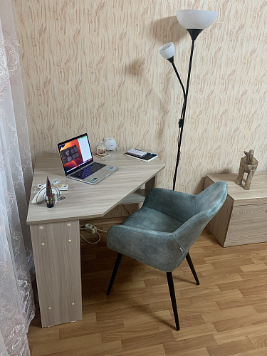 Стул на металлокаркасе Ally VBP-216 античный зеленый / черный фото покупателя 1