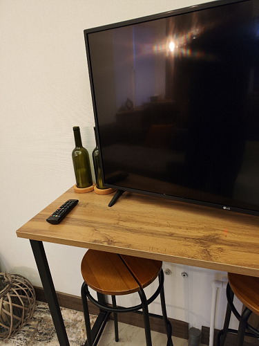 Барная стойка Дилан Лофт 120х60х90 бетон фото покупателя 100