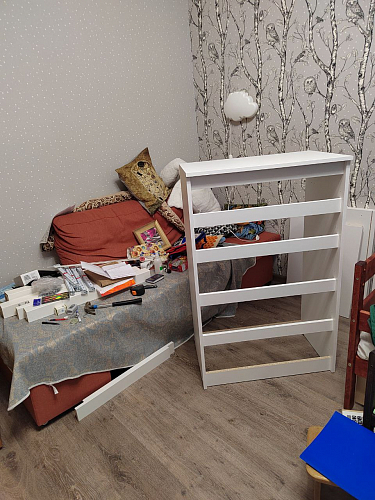 Комод Мадера 1384 лдсп белый  - Уцененный экземпляр фото покупателя 4