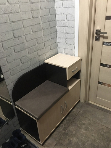 Обувница Аврора дуб млечный / венге фото покупателя 167