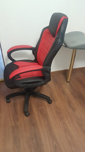 Компьютерное кресло Kadis темно-красное / черное фото покупателя 11