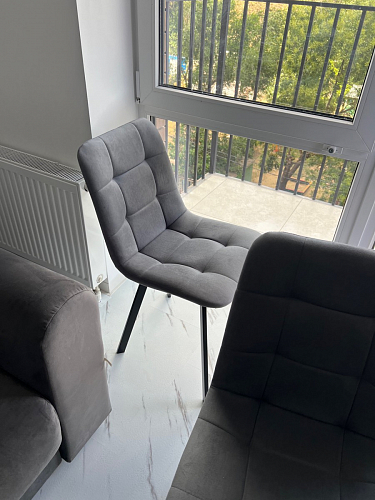 Стул на металлокаркасе Чилли бирюзовый / белый фото покупателя 332