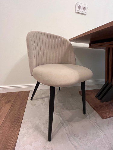 Стул на металлокаркасе Gabi gray / black фото покупателя 489