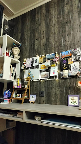 Письменный стол Леон Лофт бетон / черный матовый фото покупателя 73