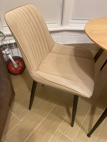 Стул на металлокаркасе Седа К кирпичный / черный фото покупателя 25